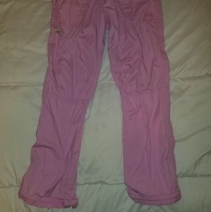Large Pink Koi Cargo Scrub Pant